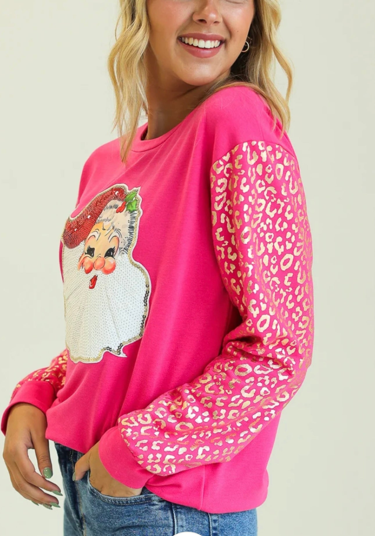 Sequence Santa Cheetah Sweatshirt