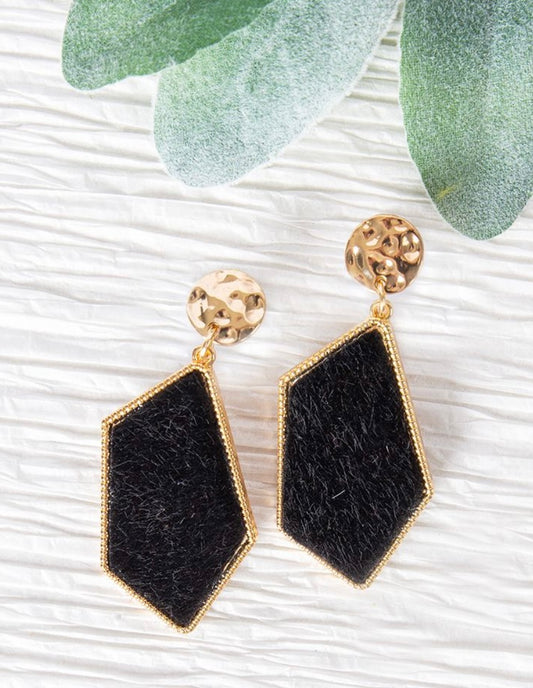 Let's Go Downtown Drop Earrings, Black