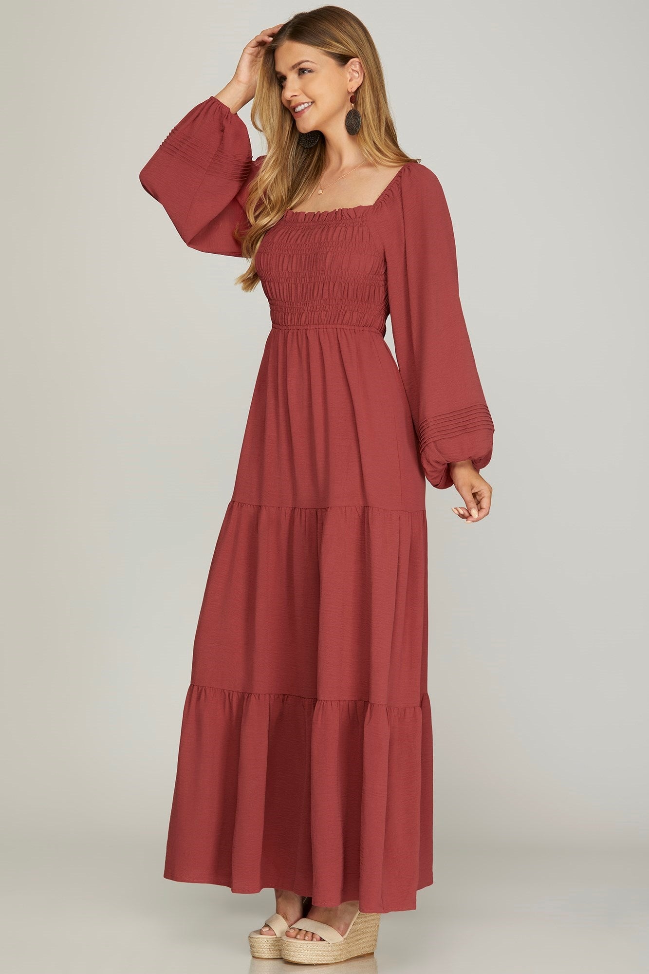 Brick Maxi Dress