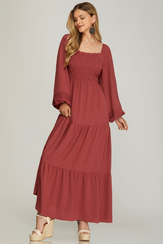 Brick Maxi Dress